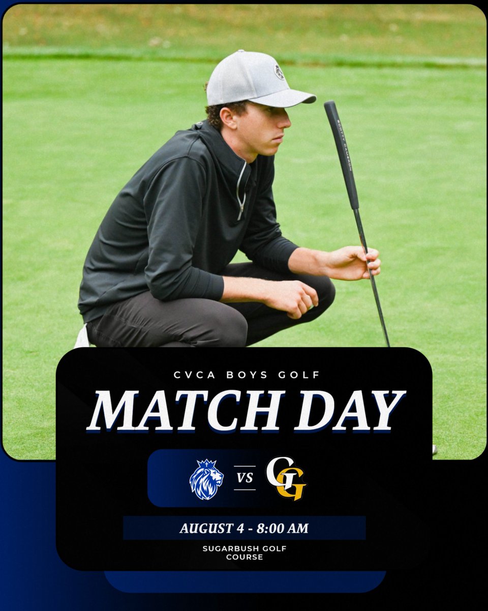 CVCAathletics's tweet photo. MATCH DAY: Boys Golf opens the season at Garfield-Garrettsville's tournament #CVCA #MightyRoyals https://t.co/JoY0Dso8Qj