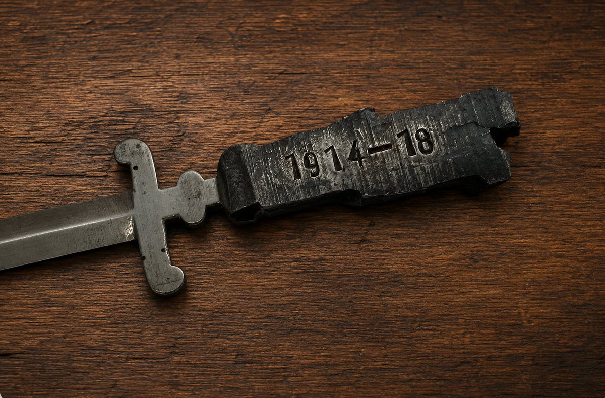HansonsUK's tweet photo. Behind every object lies a story... and some stories deserve to be remembered.

This remarkable First World War collection, belonging to Private John Brookfield Wareing, includes a poignant letter to his young son, an undelivered envelope returned after his death, and a paper knife crafted from wartime shrapnel.

In his latest column, Charles Hanson reflects on why discoveries like these are about so much more than auction estimates – they're about preserving lives, memories and history.

Read the full story below. ⬇️

https://t.co/UrvwoJQPEB

#HansonsAuctioneers #HansonsDerbyshire #CharlesHanson #FirstWorldWar #MilitaryHistory #History #Remembrance #StoriesBehindTheObjects #Antiques #Auctioneers