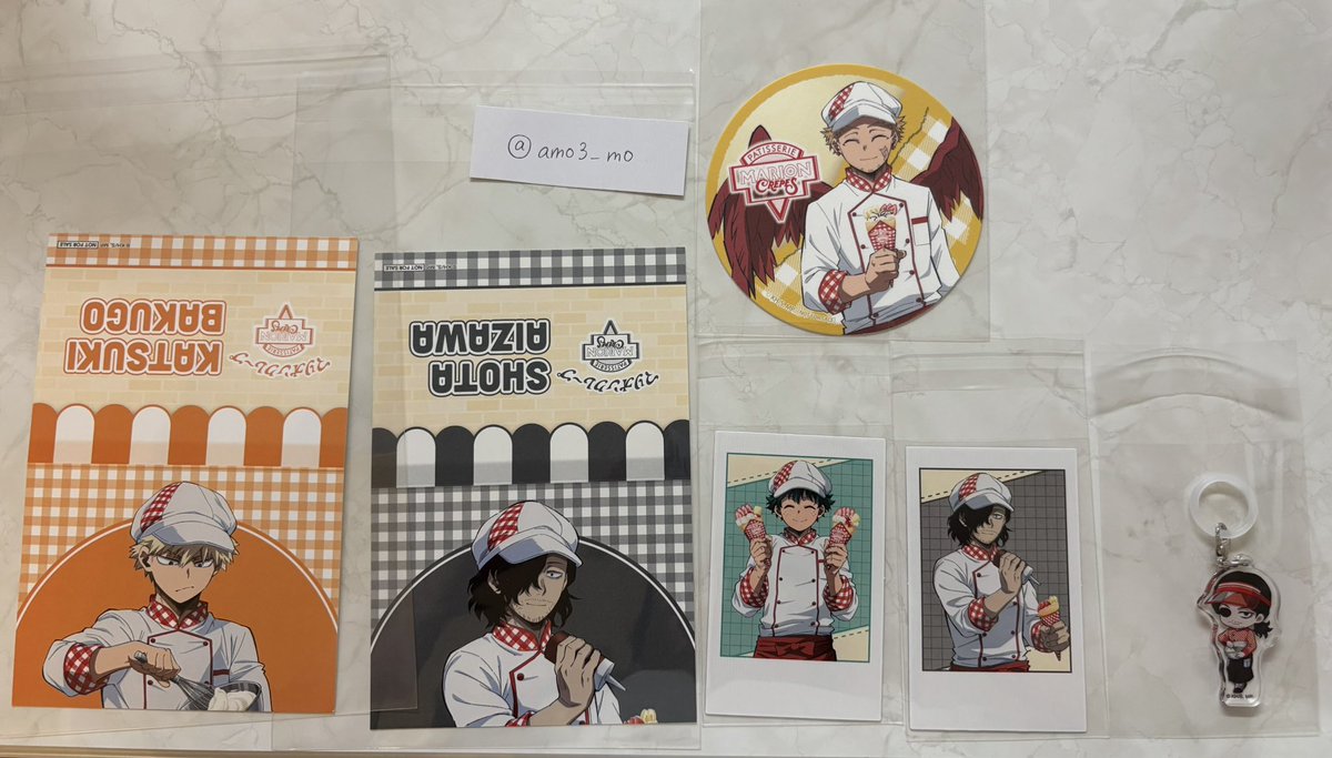 amo3_mo's tweet photo. 【交換】僕のヒーローアカデミア ヒロアカ マリオンクレープ

譲⇒画像(相澤、爆豪、ホークス、緑谷)

求⇒轟焦凍(めじるし、コースター)

郵送希望です📮
検索からでもお気軽にお声掛けください。 https://t.co/yu0MaqKdCv