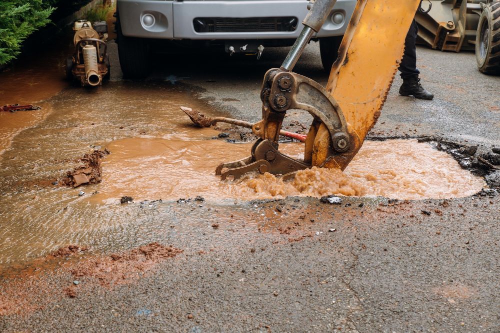 ProvoWaterTCI's tweet photo. A bubbling roadside puddle, unexpected flowing water or unusual damage near recent roadworks could indicate a damaged water pipe.

Keep a safe distance and report it to Provo Water on 231-0705. Reporting leaks quickly helps conserve water and protect the island’s supply. https://t.co/bIrk3hOpYj