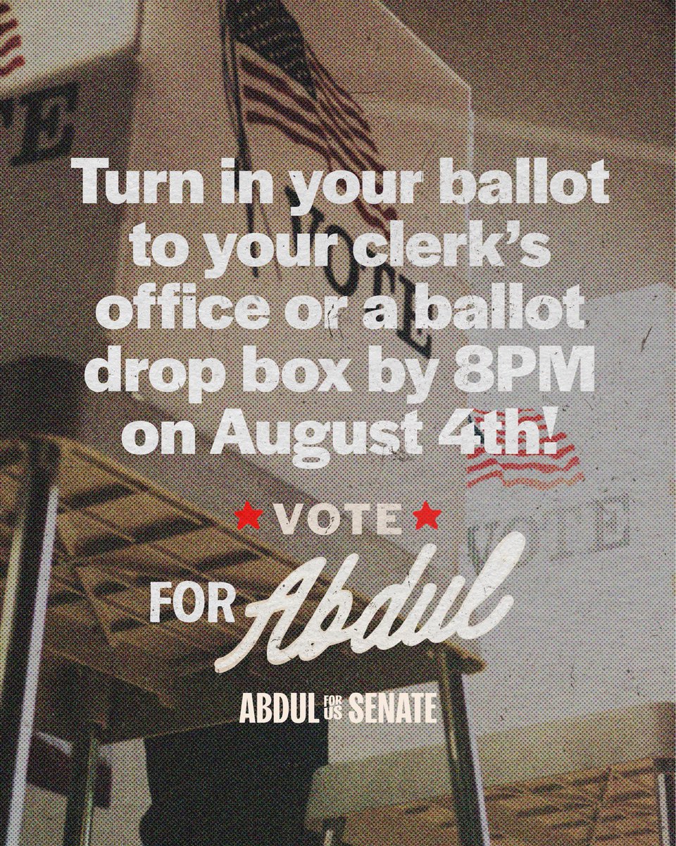 AbdulElSayed's tweet photo. Michigan, it’s Election Day. If you haven’t voted yet, the polls are open now until 8PM. Make your voice heard.

Find your polling location at https://t.co/lY6O7WRFXc! https://t.co/vVfTYEdCDy