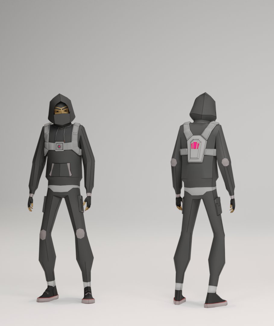 artbyjaybee's tweet photo. MeetGhost Protocol 🥷
Low poly stealth design, 4,312 tris, single texture atlas, game-ready topology.
Built in Blender.

#lowpoly #3DArt #gameart #b3d #Blender3D https://t.co/fETZnPeboq