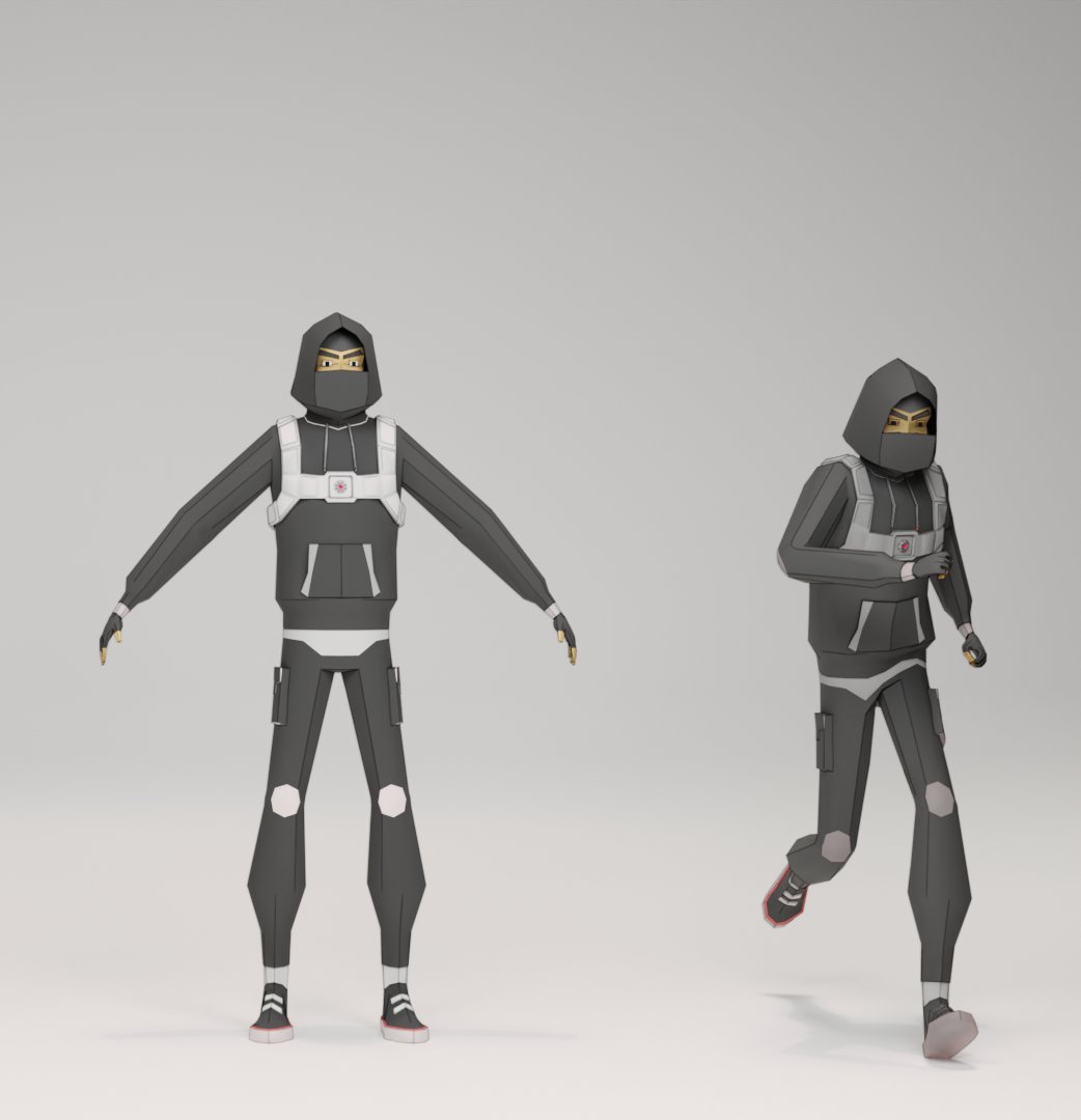 artbyjaybee's tweet photo. MeetGhost Protocol 🥷
Low poly stealth design, 4,312 tris, single texture atlas, game-ready topology.
Built in Blender.

#lowpoly #3DArt #gameart #b3d #Blender3D https://t.co/fETZnPeboq