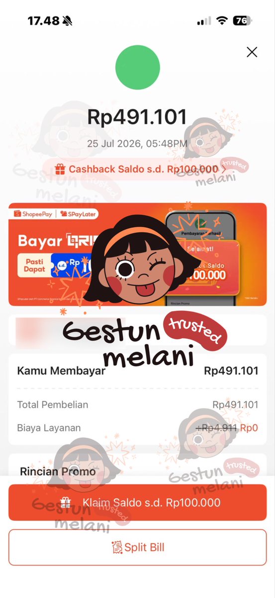 trefcker's tweet photo. Malam mau caiirin limit spaylater ? Yuk bisa gestun disini proses cepat fee terjangkau start 7% fastresp wa ✨ https://t.co/XGqqNnd0of