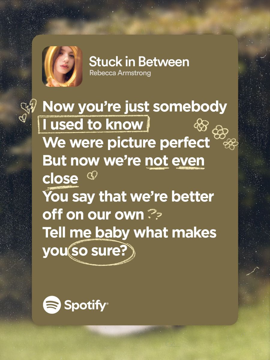 beckyentofc's tweet photo. when the lyrics hit every single time 🍎🌸🧺

#StuckinBetweenRebeccaArmstrong https://t.co/x211GgqCSc