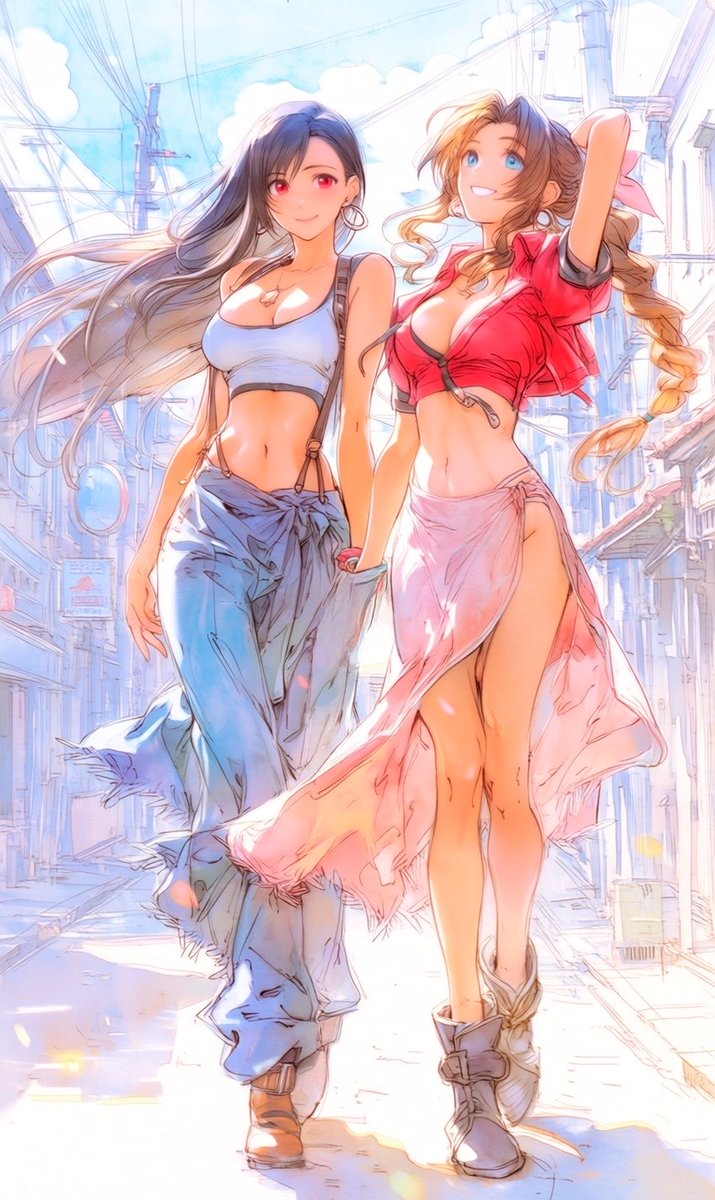 refisan17's tweet photo. Windy day
Tifa  &amp; Aerith
#finalfantasy https://t.co/I0tVpg7mlh