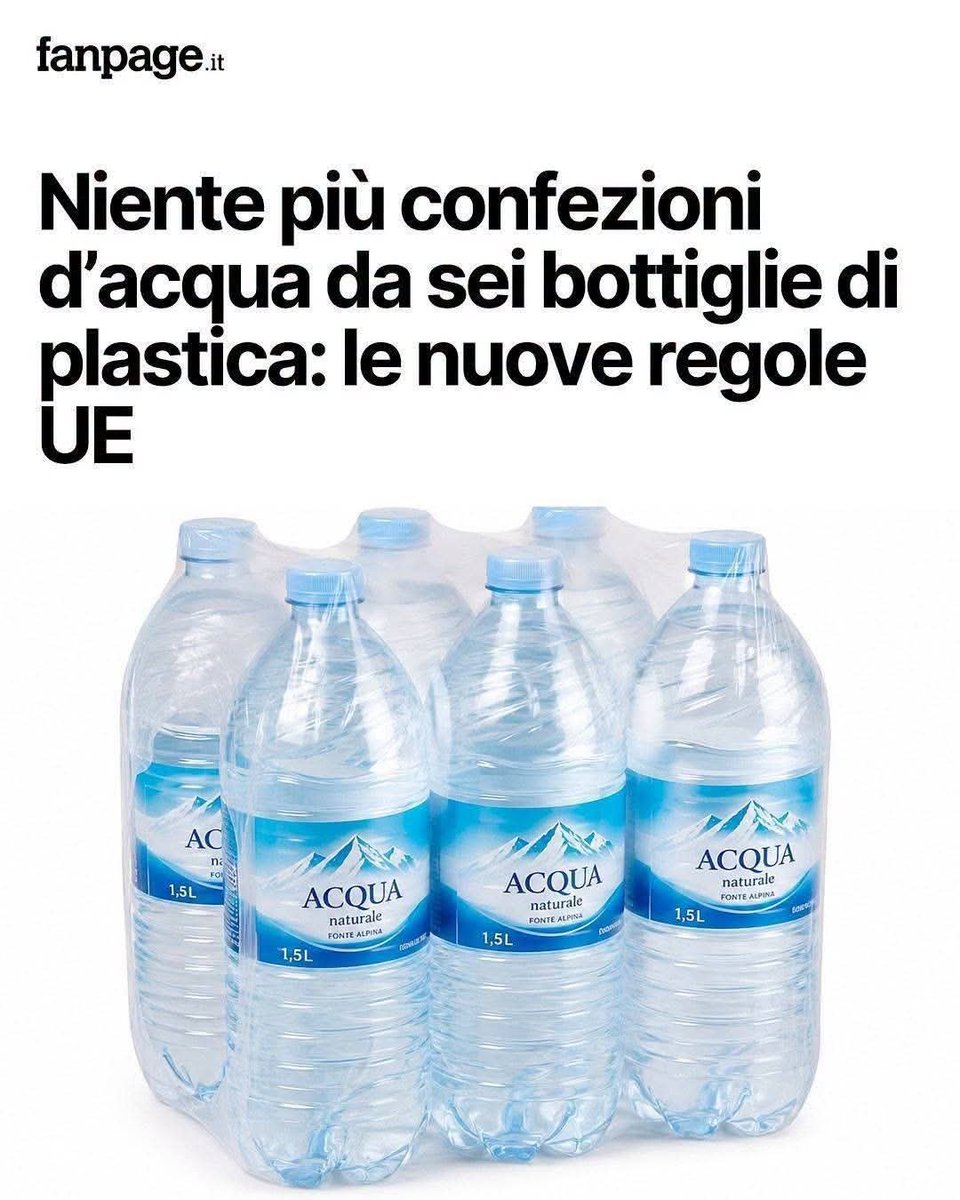 MattBrandiReal's tweet photo. L'UE è pronta a vincere le sfide del domani. Come il numero di bottiglie di plastica nella stessa confezione. Trema, mondo! https://t.co/HtAveyQZB8