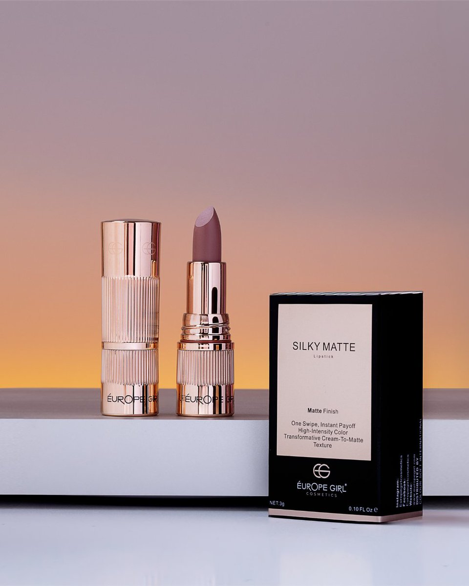 EGCosmetics_'s tweet photo. The perfect balance of comfort and colour. Experience a silky matte finish that feels lightweight and looks beautiful from morning to night.🪄✨
.
.
.
.
.

#europegirlcosmetics #makeup #lipstick #india https://t.co/vJOKPIyqLH