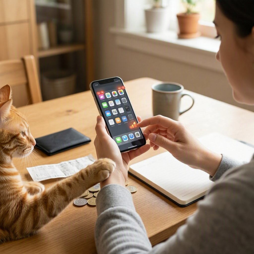 ScenarioKitty's tweet photo. Your phone can show one hidden statistic above every app for a week: minutes of joy gained, money nudged to spend, or friendships neglected; which would you display and what might change? https://t.co/HTHbRaXKX6