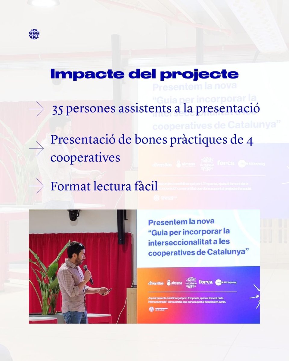 coopstreball's tweet photo. 🤝Amb l’Empenta s'impulsa la Guia per aplicar la mirada interseccional💜

Una eina pràctica i en lectura fàcil per avançar cap a una inclusió real al cooperativisme.

💡Projecte de les cooperatives Institut Diversitas, Almena feminista, L’Orca Comunicació, @espailatregua i TEB https://t.co/5HHMu4s7ZO
