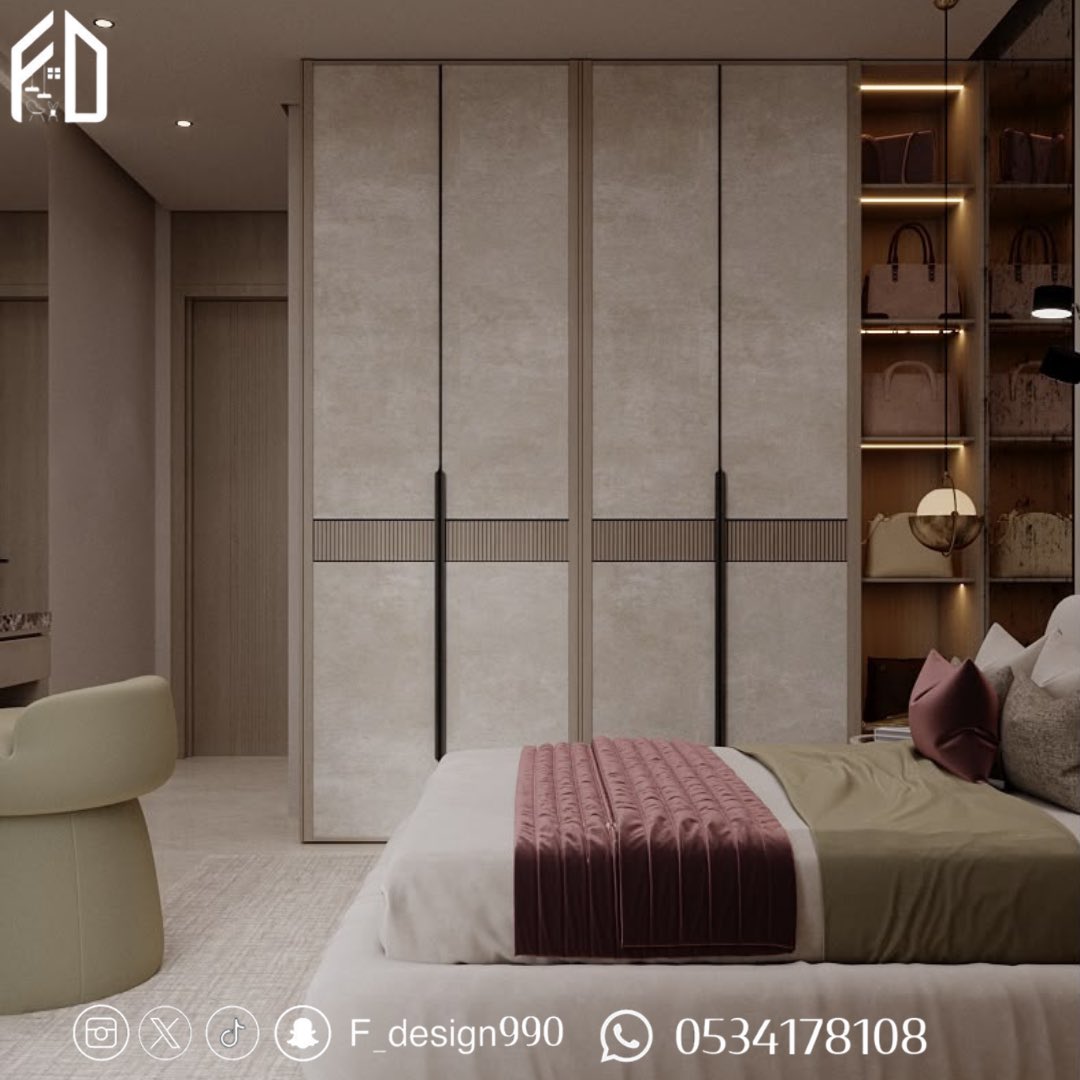 f_design990's tweet photo. #غرفة_نوم_رئيسية #تصميم #تصميمي #ديكورات #الرياض https://t.co/gug99abWA9