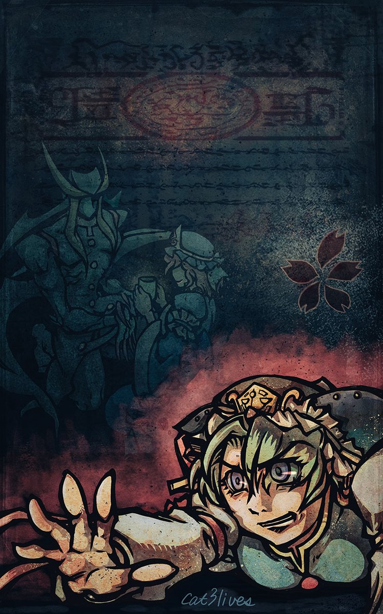 cat3lives's tweet photo. 練習絵「世界を売り渡す契��に巻き込まれた四季映姫（東方project）」です。

制作過程は↓

失敗リカバリ術役立つと思います。

クリスタとPhotoshopで描くイラストの練習7：Van Fleet風ダークアートメイキングとPsリカバリー術  @cat3lives https://t.co/IRs1sAY7z5

#イラスト #クリスタ #Photoshop https://t.co/4HTwHCBm65