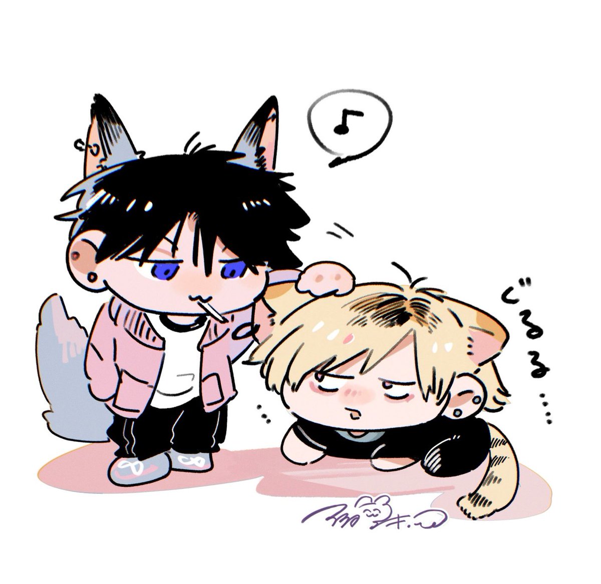 36puroland's tweet photo. ♩ ܸ🐺🐯💢

狼とトラなのに
してることキャットファイトず https://t.co/vVuQNfqQAt