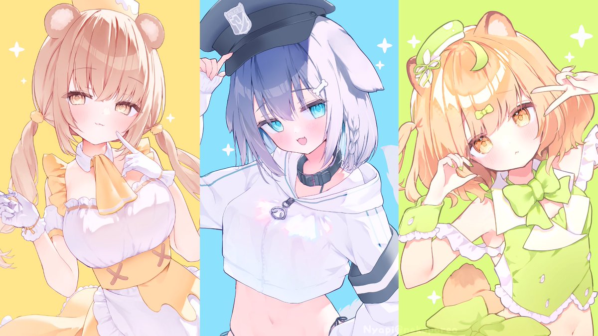 Post by にゃぴ/nyap! on X: 💛🩵💚