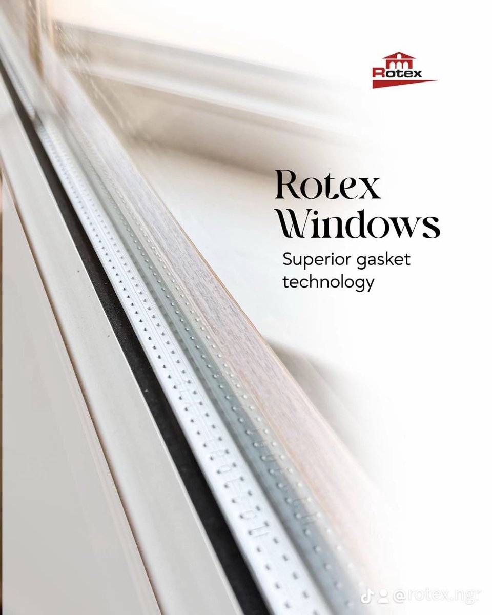 RotexglassNg's tweet photo. Your window is only as strong as the details behind it.

Our advanced gasket technology creates a tight seal that helps block out dust, reduce noise, and improve insulation, while our precision-engineered sill is designed for efficient water drainage and long-lasting durability. https://t.co/jvJOBysbKr