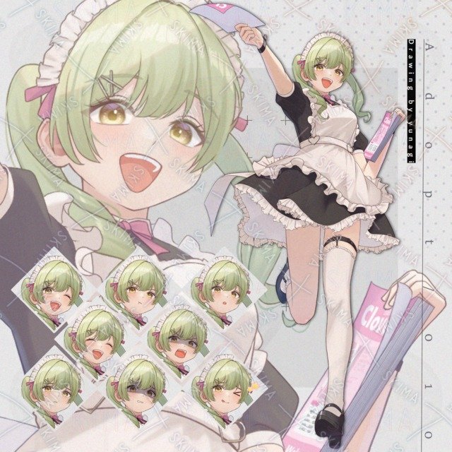 yunagio's tweet photo. メイド服の女性の立ち絵をアップしました！
TRPG、ゲーム、動画等で自由にお使い下さい。
表情差分は9種類用意しております。

メイド服 女性(¥13,000) | SKIMA（スキマ）
#SKIMA #opt販売
 https://t.co/gerX9AddOT https://t.co/Gw66VZfkSN