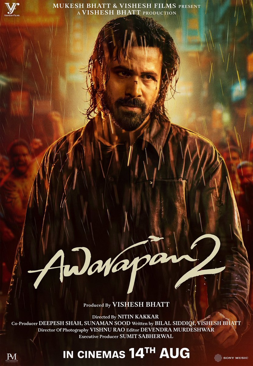 Box_Office_BO's tweet photo. Nostalgia about #Awarapan2 is higher than ever before, and music has taken it further! 

Songs such as "#YehAwarapan" and "#VeJunoon" have already connected with audiences on the emotional level, taking them back to the soulful charm of the cult classic movie.

With the album winning hearts and the audience actively discussing the sequel, the film is building fantastic momentum for a strong box office start! 

#EmraanHashmi #DishaPatani