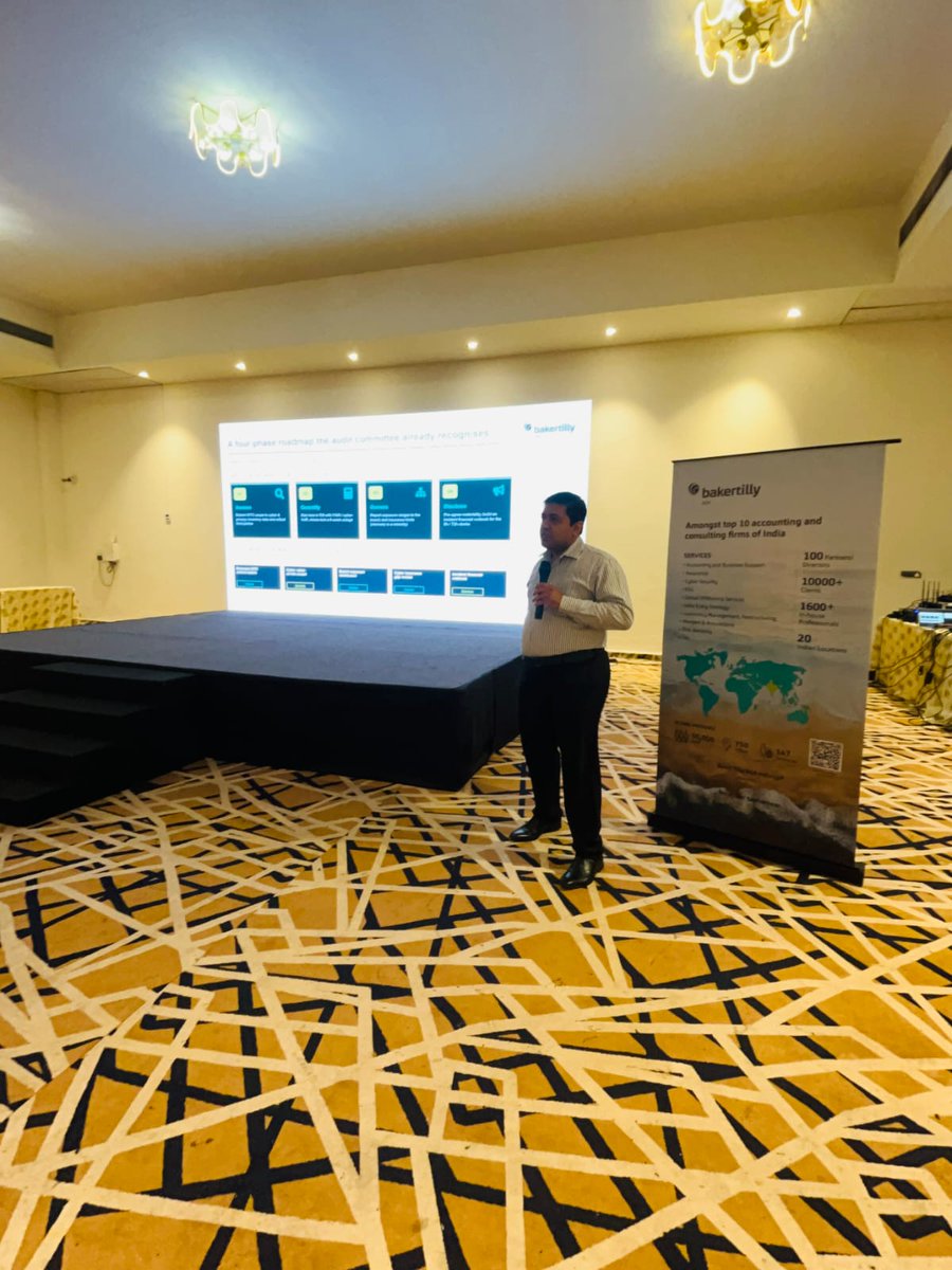 ASA_cci's tweet photo. Baker Tilly ASA India partnered with the Finance Leadership Retreat 2026 in Goa. 
Vinay K S, Rachit Shukla and Darpit Kanadia shared their perspectives during the conference, with Darpit also joining a panel on the future of CFO leadership.
 #FinanceLeadership #BakerTillyASAIndia https://t.co/HG22ybovc9