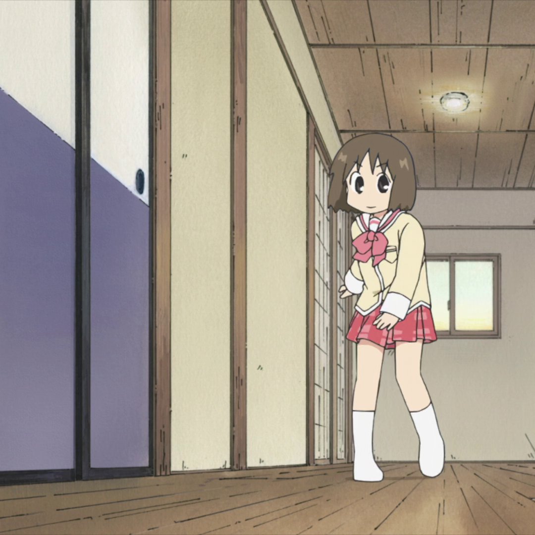 guphord's tweet photo. WHAT if NANO had BROWN hair !!!!!!!!! #nichijou https://t.co/UZgkwdZjMZ
