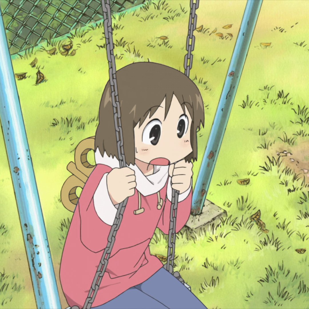 guphord's tweet photo. WHAT if NANO had BROWN hair !!!!!!!!! #nichijou https://t.co/UZgkwdZjMZ