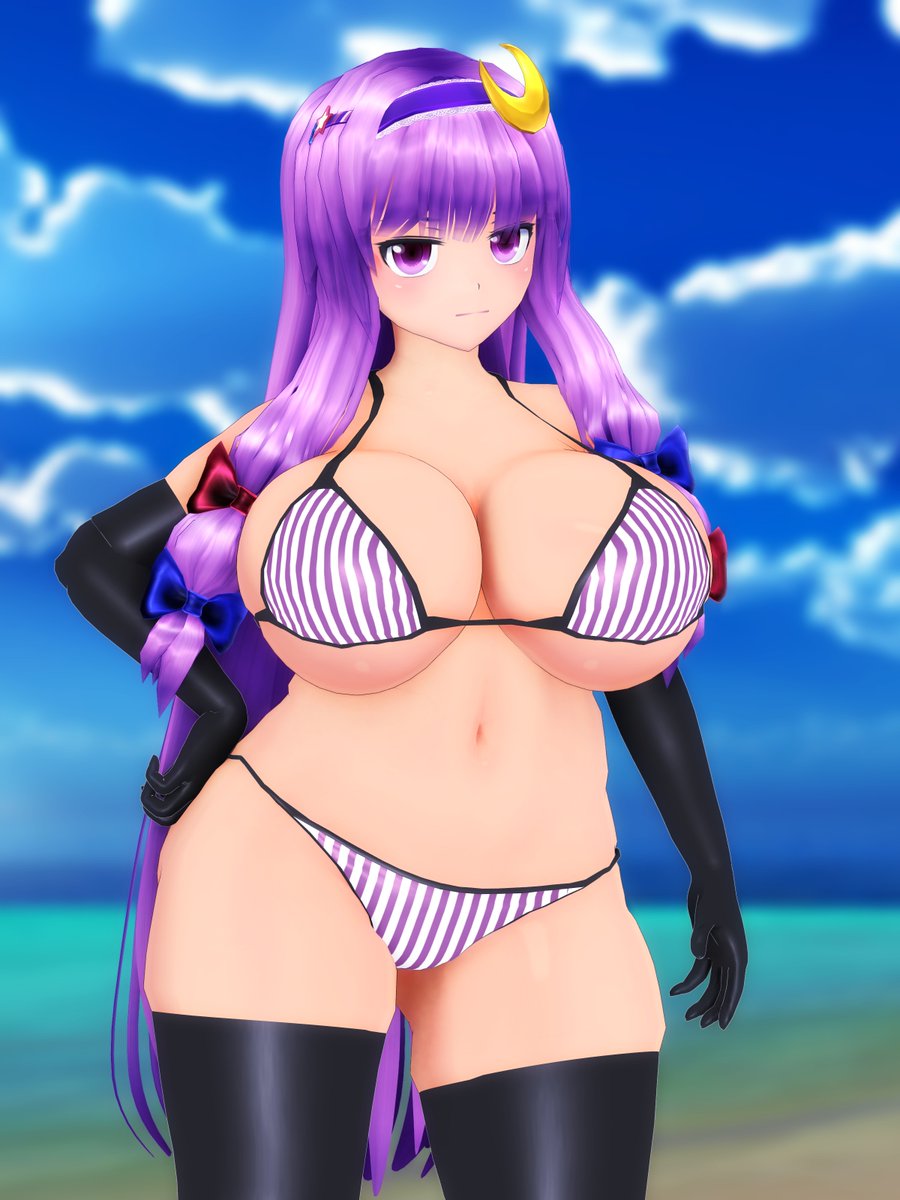 Amou_hobby's tweet photo. #東方MMD (SFW)
水着パッチェさん

あまり外出しないからこうだろうという妄想 https://t.co/oi7u7p0OwF