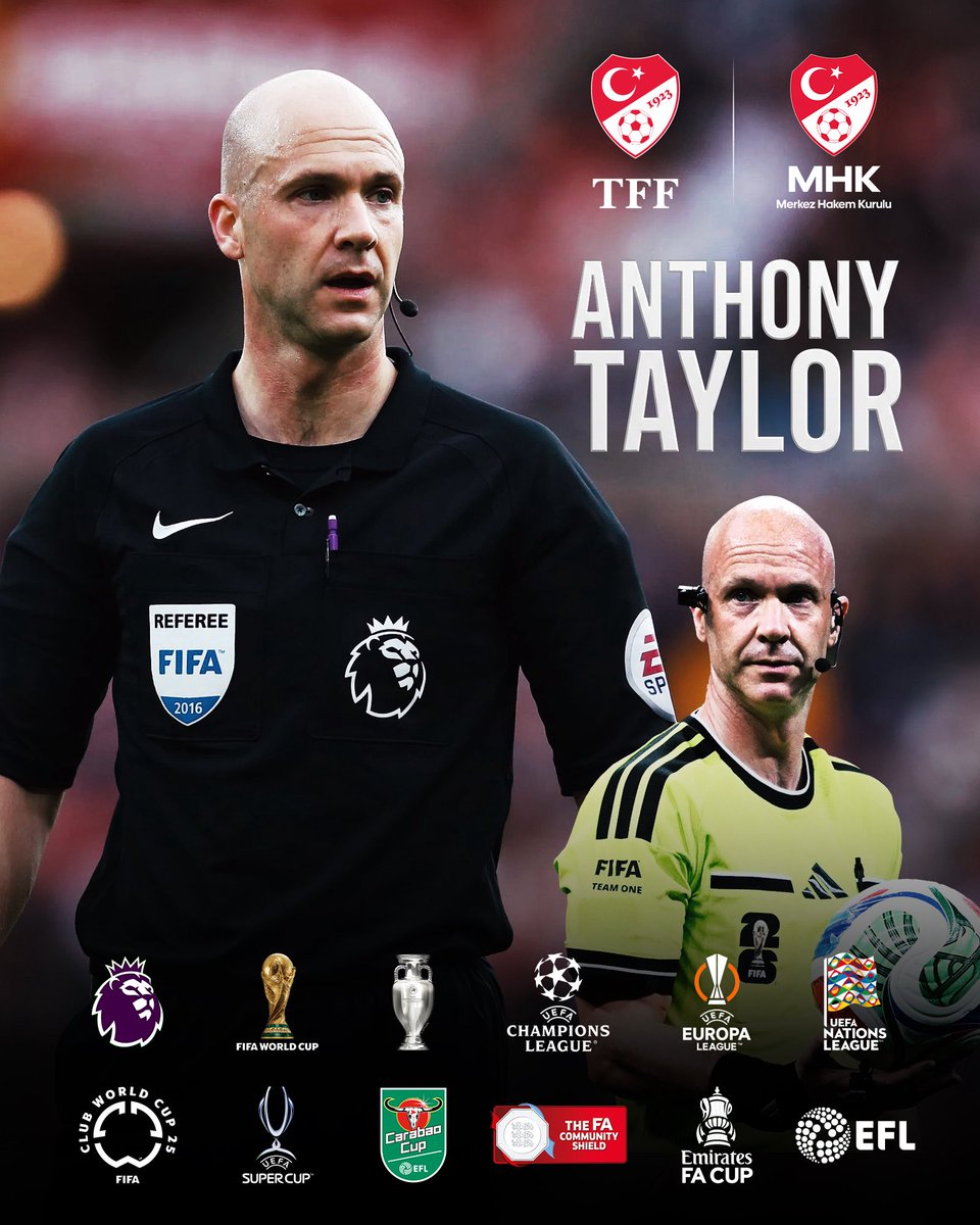 buzzspor's tweet photo. TFF, Anthony Taylor'ın MHK Elit Hakem Direktörü olarak göreve başladığını açıkladı. https://t.co/CmxcUFdZNM