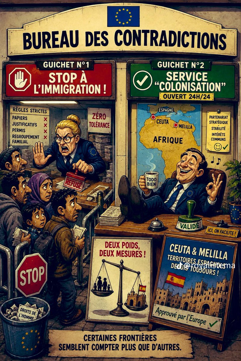 bibip0000's tweet photo. Cela commence comme un problème d’immigration, ça va finir en révolution. La marmite est ouverte.
#FreeCeuta https://t.co/TgDcMko71z
