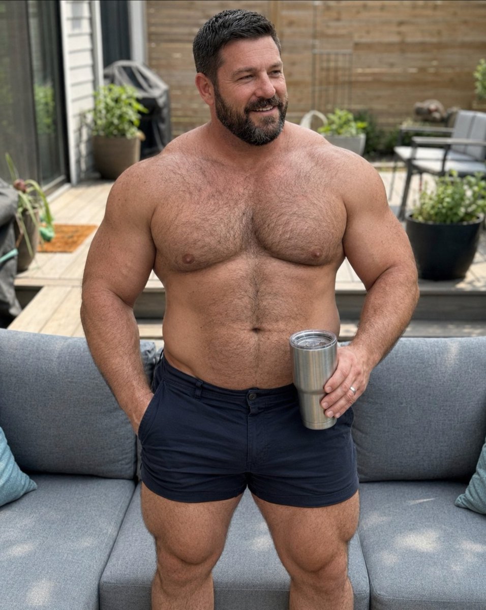 DiGiordania's tweet photo. #dadbod #daddybear #musclebear #beefymen #bigshoulders #hotpecs #hotshorts #musclelegs #mercilesslyfuckable https://t.co/l7j0ybanRP