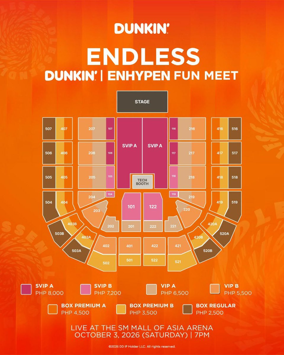 M_AMC1001's tweet photo. DUNKIN'
ENDLESS
DUNKIN' | ENHYPEN FUN MEET

📍 THE SM MALL OF ASIA ARENA

 OCTOBER 3, 2026 (SATURDAY) | 7PM
エナプ ダンキン ペンミ
チケット 代行

【譲】SVIP 5列以内
【求】DMまでお問い合わせ下さい https://t.co/4XsXqyeqvO