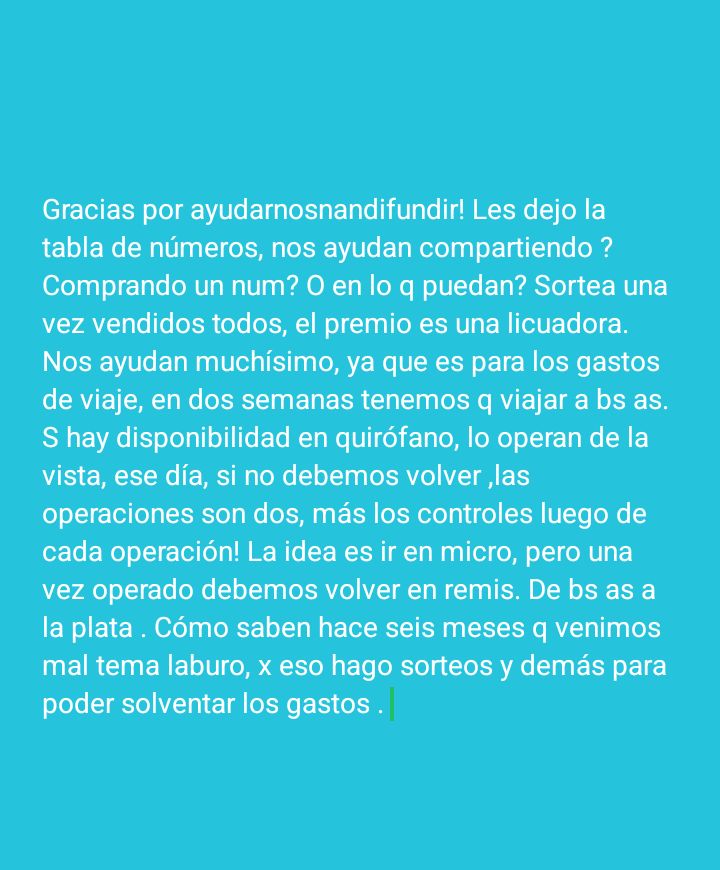 SimnRusso12's tweet photo. Cómo ya saben la radioterapia deja muchas secuelas, una de ellas es la vista. Simón hizo radio a los 6 años. Hoy con diez, tiene miopia y cataratas aparte de problemas de crecimiento y tiroides El dinero es para gastos de viaje. 
Mi alias es https://t.co/ZhXkvVcsSq https://t.co/ote1RyAEJ1