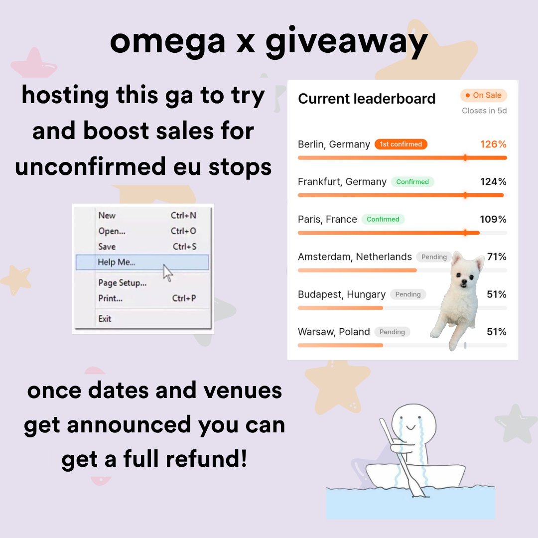 higyeomi's tweet photo. giveaway time!! 🕺

to try and boost sales for yet to be confirmed omega x europe tour stops i decided to give away some fun stuff!

please rtwt even if you don't enter, let's make this eu tour a success 🫶

@kooky__official @OmegaX_official
#omega_x #omega_x_europe #forx https://t.co/cSG9CeiaMN