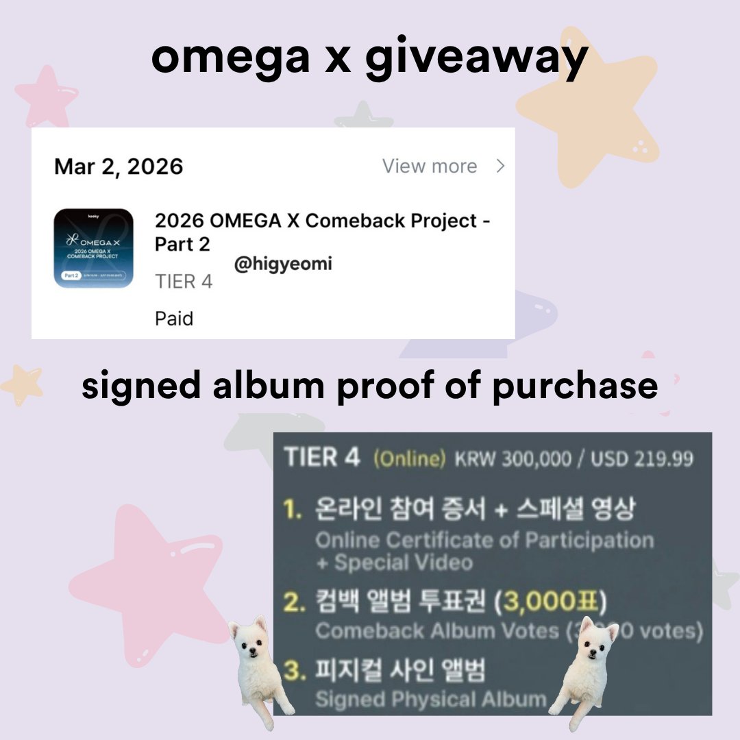 higyeomi's tweet photo. giveaway time!! 🕺

to try and boost sales for yet to be confirmed omega x europe tour stops i decided to give away some fun stuff!

please rtwt even if you don't enter, let's make this eu tour a success 🫶

@kooky__official @OmegaX_official
#omega_x #omega_x_europe #forx https://t.co/cSG9CeiaMN