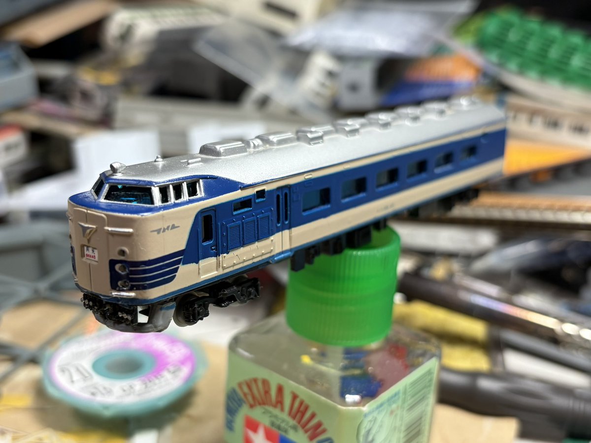 bocholiner_1010's tweet photo. 古いクハネ581を使って改造テスト、上手くいくかな。 https://t.co/LjTKhhuxxC