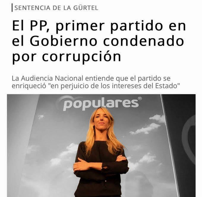 Antonperilon's tweet photo. Por esto y por muchas cosas más se le puede llamar corruptos/as a todas/os los afiliados al PP, a todas/os los políticos del PP, de manera muy especial y tb a todas/os los votantes del PP, porque conociéndolo le siguen votando, y saben que votan MAFIA, MENTIRA y CORRUPCIÓN. https://t.co/B1gWWtIS77