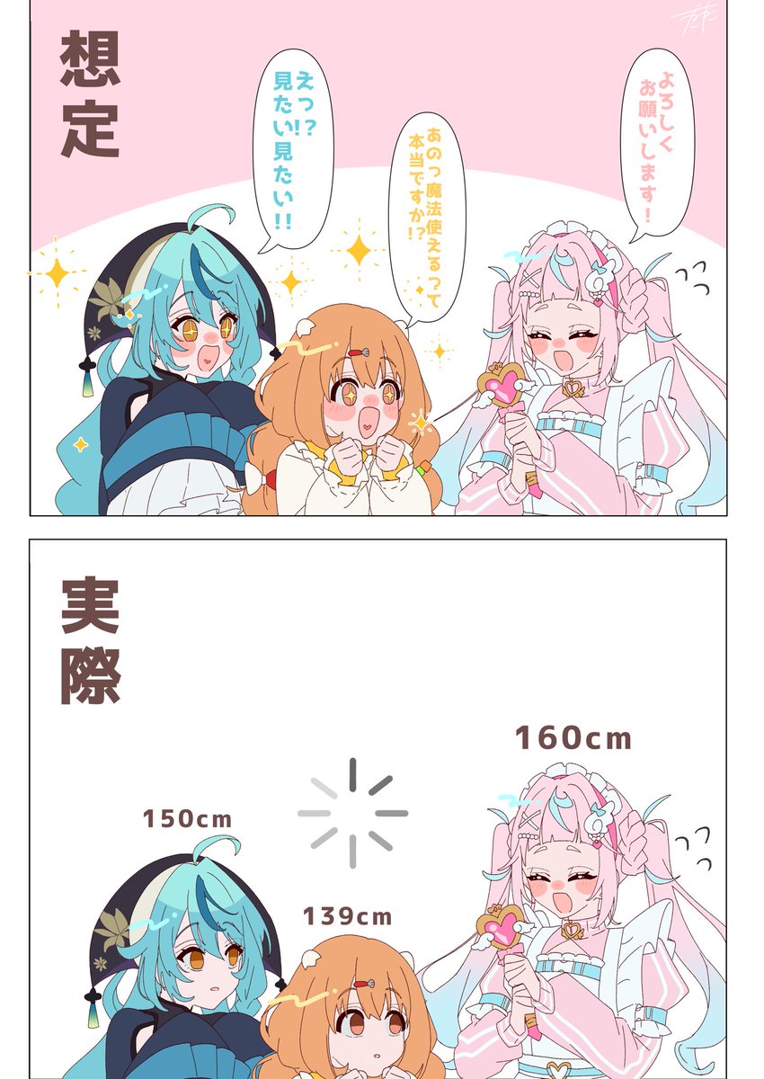 tata4kurukuru's tweet photo. #ぷりん・あーと・もーど 

【捏造】サイズ感の相違 https://t.co/DVPLkDgEr7