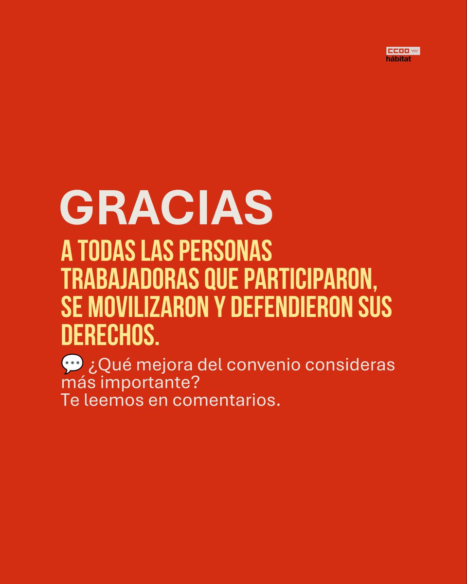 CCOOHabitat_MAD's tweet photo. 3/3 Estos avances no han caído del cielo.
Son el resultado de las asambleas, de la participación de las trabajadoras y trabajadores y de la masiva concentración del pasado 23 de junio, que dejó claro que el sector no estaba dispuesto a dar un paso atrás.

#ConvenioLimpieza https://t.co/wJ2eVeIlOt