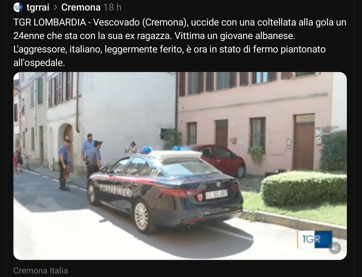 Alluce_di_Tarso's tweet photo. Quando l'#autore del #crimine è #italiano le paladine della sicurezza @silviasardone @susannaceccardi @annacisint risultano sempre #assenti ... 🤬 https://t.co/BsQbv4kns8