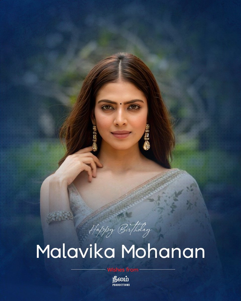 officialneelam's tweet photo. Thank you for making Aarathi unforgettable. 

Happy Birthday, @MalavikaM_

Wishing you many more beautiful journeys ahead.

#MalavikaMohanan #HbdMalavikaMohanan https://t.co/hTAYZSvgph