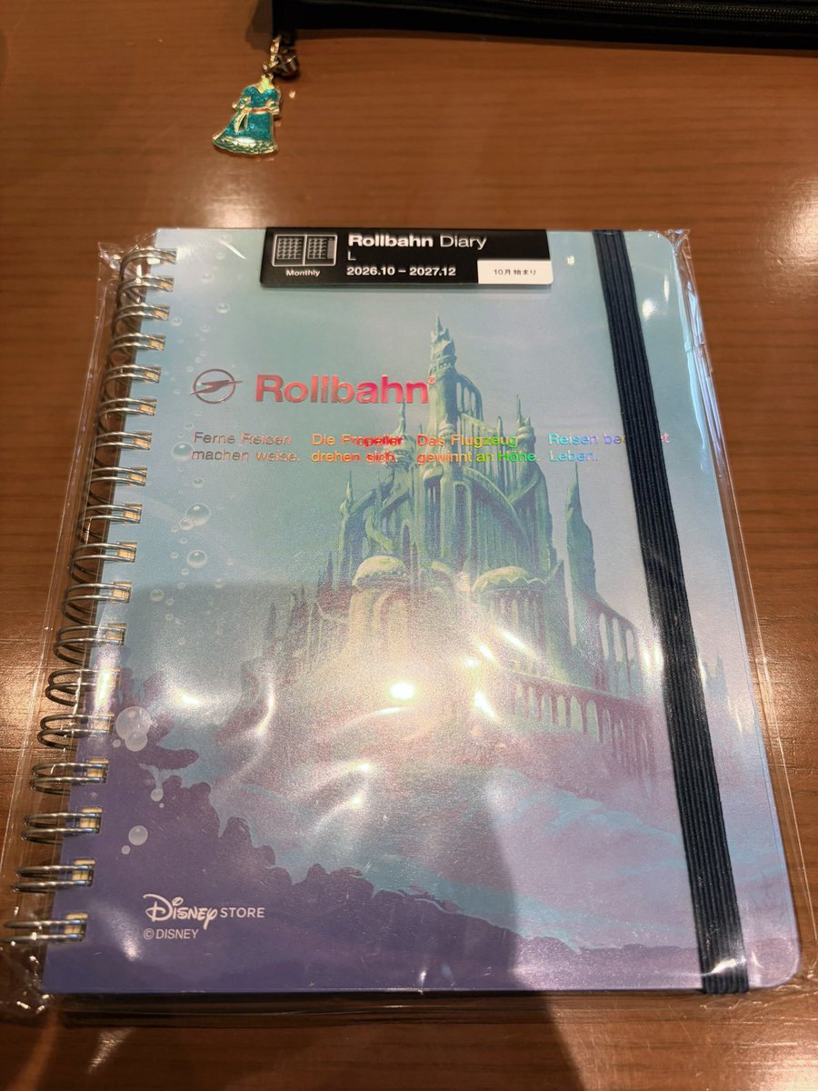 chishachisha78's tweet photo. ストア寄ったら2027年度のスケジュール帳売ってた！情報追えてなかったからロルバーン買い逃すとこだったー
今年はアリエルのお城なのか、アリエル久しぶりだね🫧 https://t.co/wG8ZMEDd2g