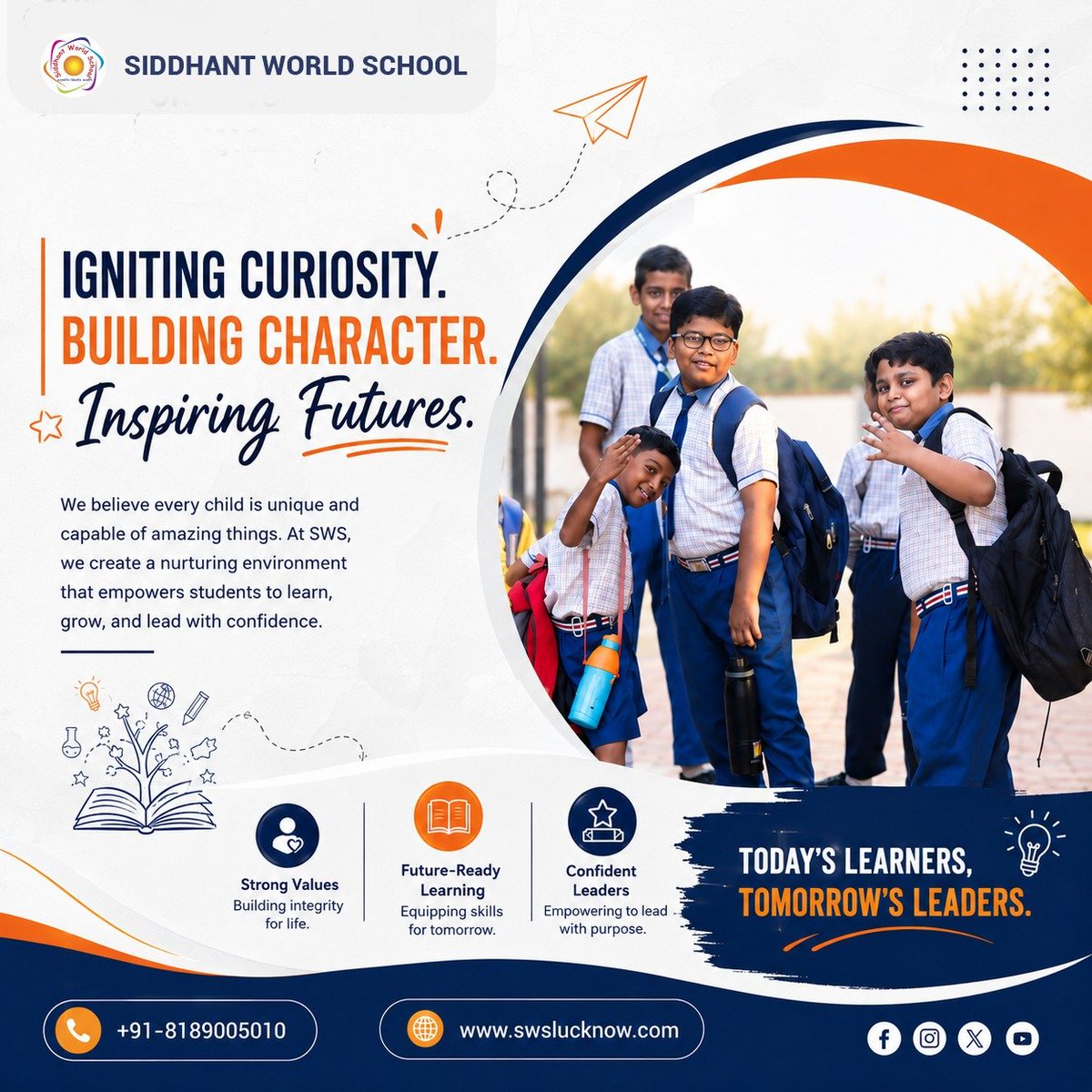 sws_luckow's tweet photo. Every lesson builds confidence, every challenge creates strength, and every achievement shapes a brighter future. Together, we inspire young minds to learn, grow, and succeed every day. 📚

Visit us: https://t.co/dhH5WUN9hd

#SiddhantWorldSchool
#CBSESchool #Bestschoolever https://t.co/LswhQtrwSm