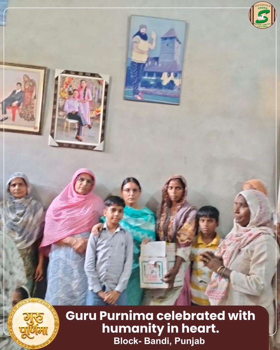 GreenSwelfares's tweet photo. Guru Purnima becomes truly meaningful when devotion is expressed through compassion and selfless service.

Inspired by the teachings of Saint Dr. Gurmeet Ram Rahim Singh Ji Insan, volunteers supported needy families by arranging ration, clothes and eatables. These essential items offered not only relief, but also the comforting assurance that they were not alone in difficult times.

Every helping hand has the power to make someone’s tomorrow better.

#GuruPurnima #HelpingTheNeedy #RationDistribution #ClothesDistribution #FoodBank #SupportNeedyFamilies
