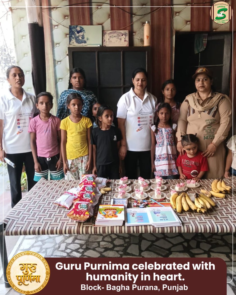 GreenSwelfares's tweet photo. Guru Purnima becomes truly meaningful when devotion is expressed through compassion and selfless service.

Inspired by the teachings of Saint Dr. Gurmeet Ram Rahim Singh Ji Insan, volunteers supported needy families by arranging ration, clothes and eatables. These essential items offered not only relief, but also the comforting assurance that they were not alone in difficult times.

Every helping hand has the power to make someone’s tomorrow better.

#GuruPurnima #HelpingTheNeedy #RationDistribution #ClothesDistribution #FoodBank #SupportNeedyFamilies