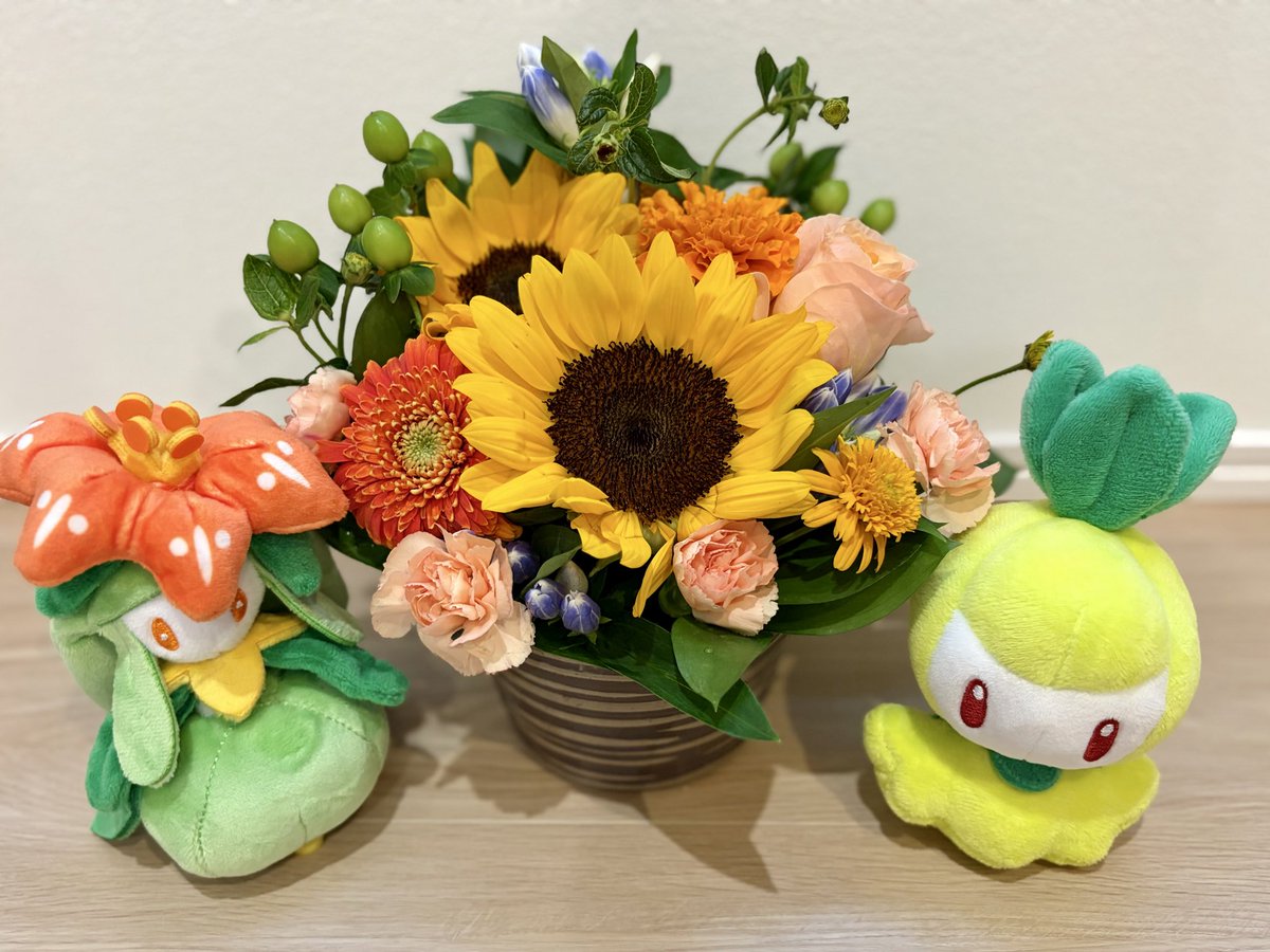 8o808o8's tweet photo. 生花のひまわり🌻と
ご近所さんが育てたスイカ🍉

#サニチャン夏ビンゴ2026 https://t.co/usALqiS0I9