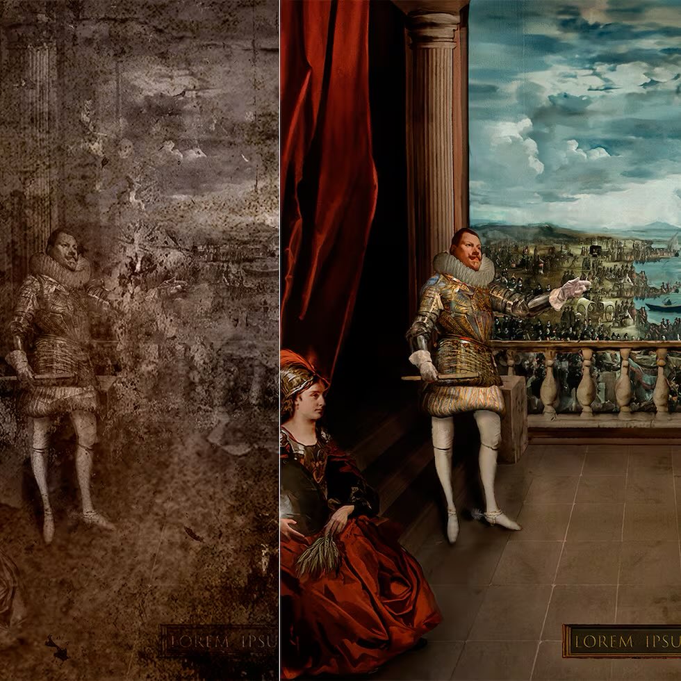 CouvFred's tweet photo. #parlonsIA dans l’#art et la #culture
regardons 👀 👇L’#expulsionDesMorisques un tableau de #Velasquez (Diego) détruit en 1734 dans un incendie et recréé par #Intelligence #Augmentée, quelque chose qu’on n’aurait jamais du voir!
#Asnieres une ville qui va de l’avant
#jour5 https://t.co/7WKAlwWHFR