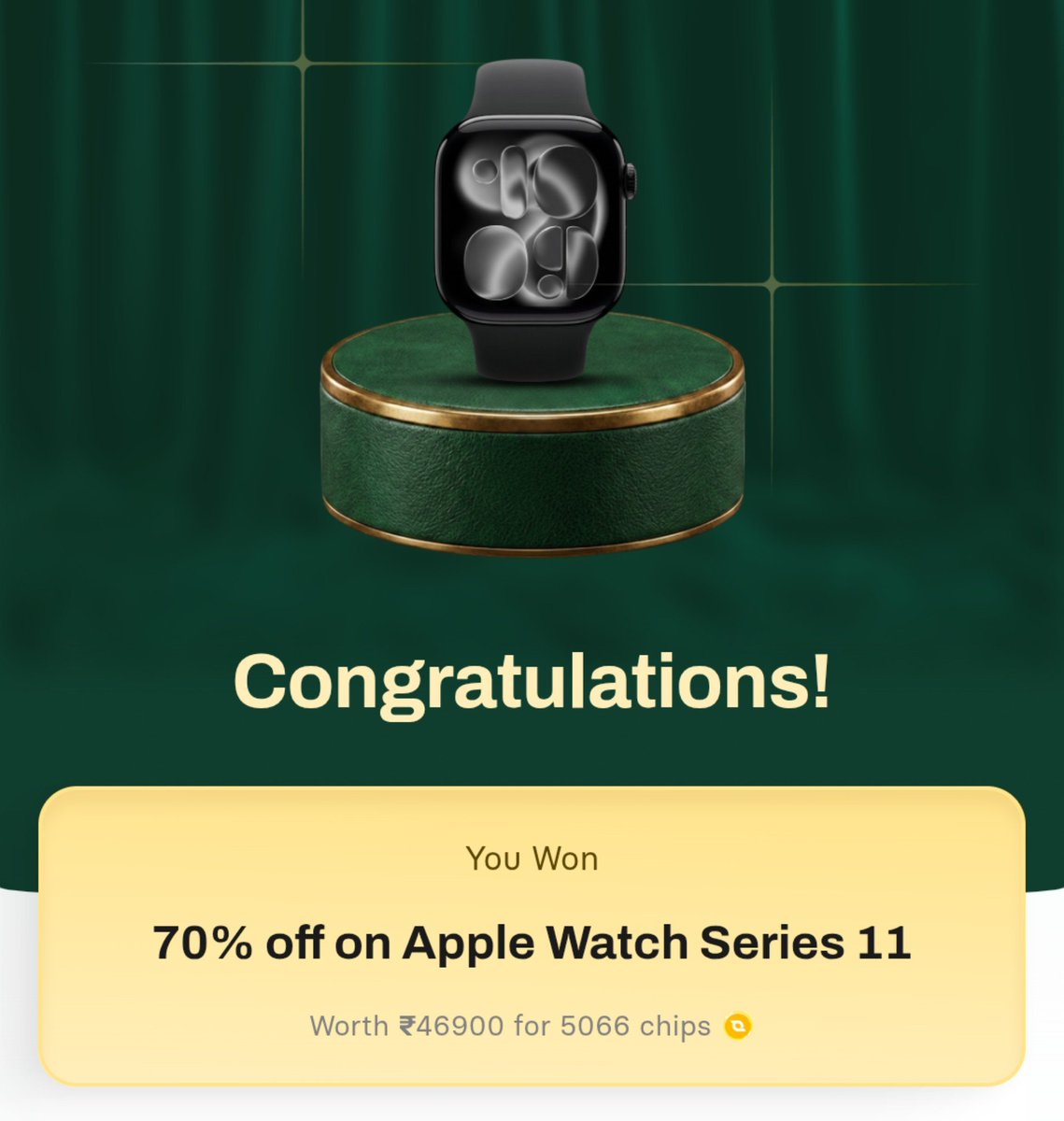 aditya_credfin's tweet photo. Guess what I won at CheQ Reserve 😊 
All I had to do was pay my credit card bills on CheQ, earn 1% of the bill as CheQ Chips, then bid those Chips to unlock extraordinary rewards at Reserve.

I won 2 of them! 🎉

@CheQ_One
@ccg33k @FinPaal https://t.co/NDqvGlk7G7