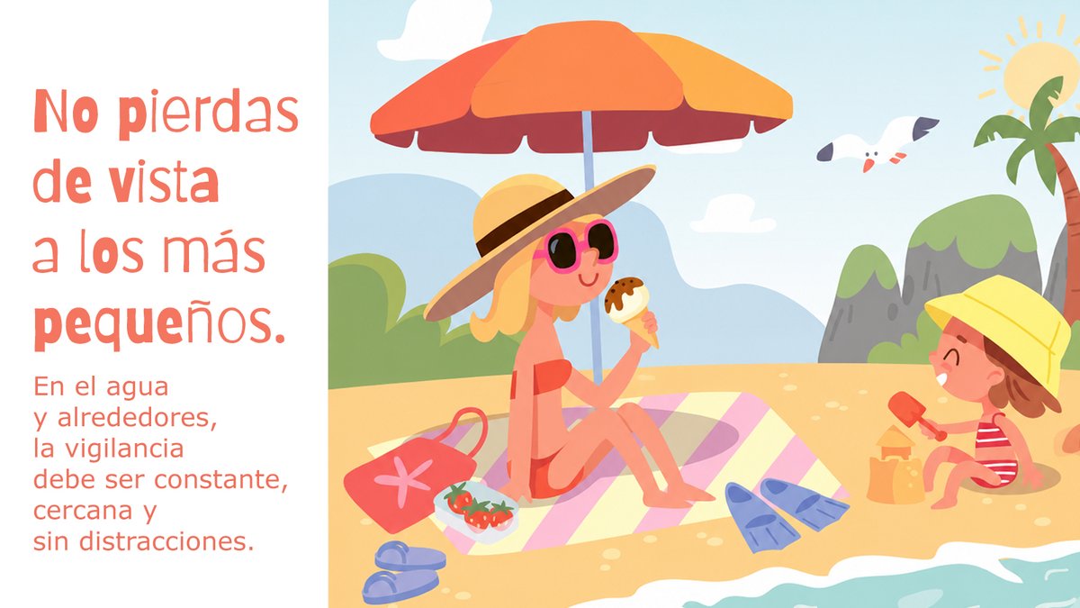 fmapfre's tweet photo. 🌊 Antes de entrar al agua, observa.

✅ Revisa el entorno.
✅ Respeta las banderas.
✅ Vigila siempre a los más pequeños.

La prevención es el mejor compañero para disfrutar de un verano seguro.

#PrevenidosListosYaFM @SEMES_ https://t.co/OggILaP5ZX