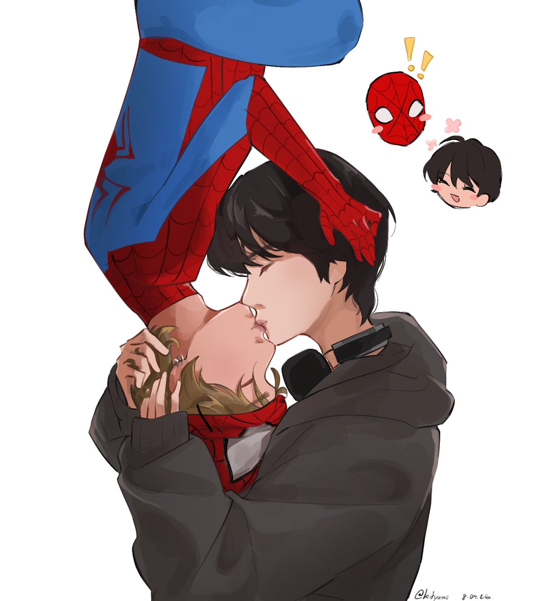 kityuuus's tweet photo. this is what they were singing about in upside down kiss #beomjun https://t.co/DfLaAbs7ym