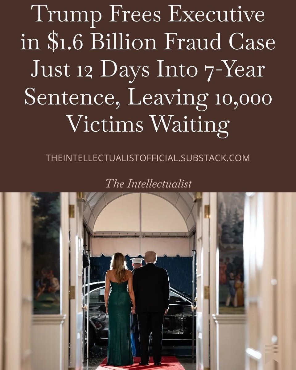 highbrow_nobrow's tweet photo. President Donald J. Trump commuted the prison term of David Gentile, who led GPB Capital, less than two weeks after he began serving a seven-year sentence in a $1.6 billion fraud that prosecutors said harmed more than 10,000 investors. 
https://t.co/0JGqpVj7JW https://t.co/mA34dZCeoU
