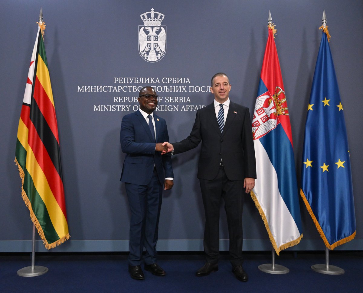 benjaminmudanhu's tweet photo. Zimbabwe continues to deepen its global partnerships. Talks in Belgrade have laid the foundation for closer cooperation with Serbia across key sectors that support economic growth and development. https://t.co/QIcai9zAPP
