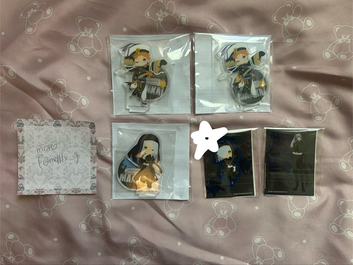 mqllx__'s tweet photo. 【 交換 】 A3! セガラッキーくじ 

譲 ♥ 画像①-③のもの
求 ♥ 画像④のもの(なるべく同賞同士）

☆は☆同士の交換最優先◎ 纏めての交換優先. 郵送での交換のみ. 検索からもお声掛けよろしくお願い致します🙇‍♀ https://t.co/vowKKFXeub